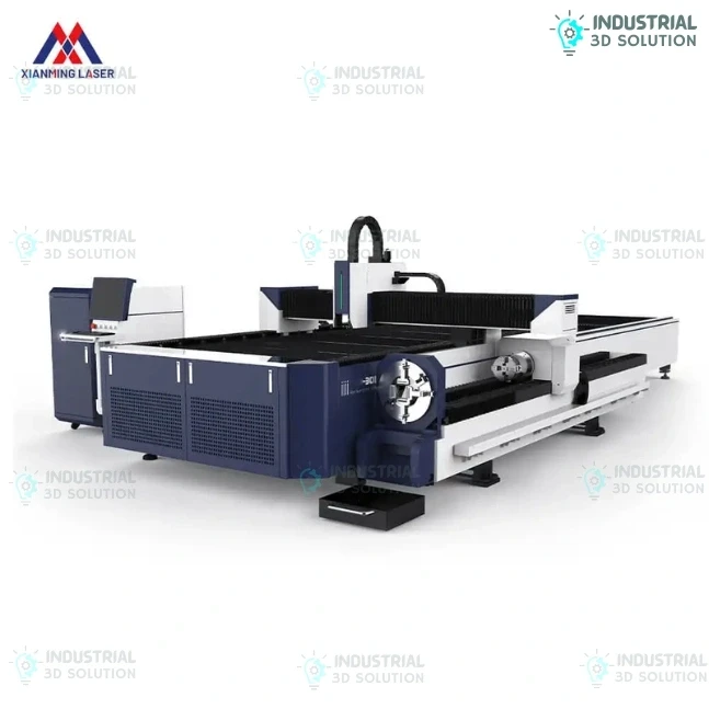 XM-3015FT Plate & Tube Integrated Fiber Laser Cutting Machine CNC Metal Cutter 3000×1500mm 1000W–12000W Multi-Function System