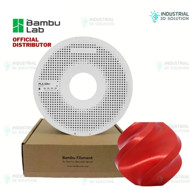 Bambu Lab PLA Silk+ Candy Red 3D Printing Filament 1.75mm (13205)