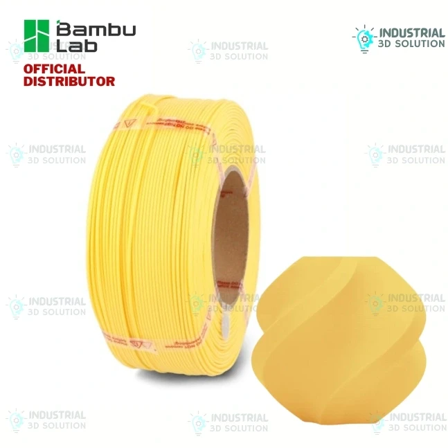 Bambu Lab PLA Matte Lemon Yellow 3D Printing Filament 1.75mm (11400)