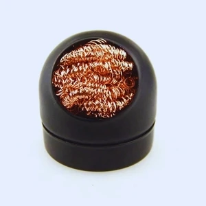 Dome Tip Cleaner – Anti-Splash Brass Wire Ball for Soldering Iron Tip Cleaning (No Water Needed)