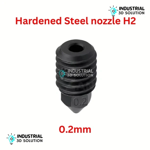 BeeLayers 0.2mm Hardened Steel Nozzle for Bambu Lab H2D, H2S, H2C, P2S, and X2D 3D Printers