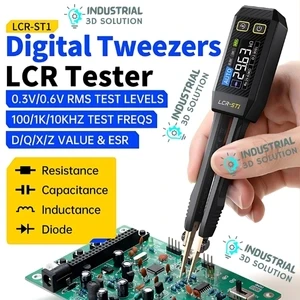 FNIRSI LCR-ST1 Mini Smart Digital Tweezer LCR SMD ESR Tester – Precision Component Tester for Surface-Mount Devices & Electronics Diagnostics