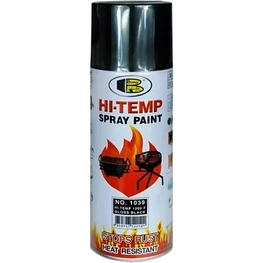 Bosny 1200°F Hi-Temp Resistant Gloss Black Spray Paint - 400ml No-1039 Heatproof Aerosol