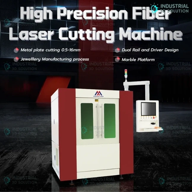 Precision Enclosed Fiber Laser Cutting Machine Compact CNC Metal Cutter 600x600mm High Accuracy Sheet Metal Laser Cutting System Exchange Platform Small Parts Laser Cutter