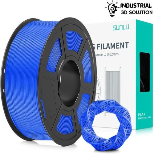 SUNLU PLA+ Blue 3D Printer Filament, 1.75mml 3d filament for printing ±0.02mm