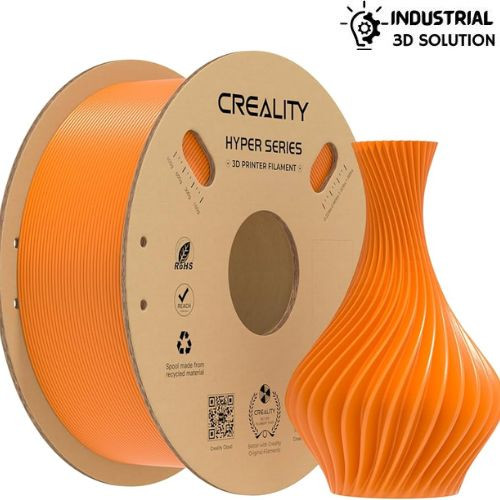 Creality Hyper PLA Orange Filament 1.75mm – High-Speed 3D Printer Filament 1kg Spool– ±0.02mm Accuracy