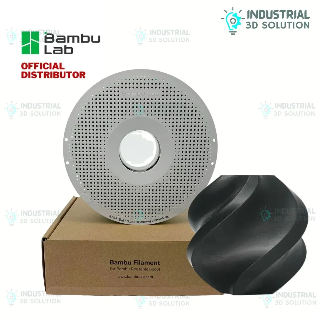 Bambu Lab TPU 90A Flexible 3D Printing Filament Black (51103) – 1.75mm, High-Impact Soft TPU