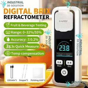 FNIRSI JBM-10 Digital Brix Refractometer – High-Precision Sugar Content Tester for Fruits, Beverages & Industrial Applications