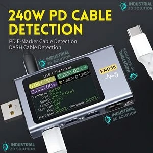 FNIRSI FNB58 USB Fast Charge Tester – High-Precision USB Power Meter for Fast Charging Devices & Battery Diagnostics