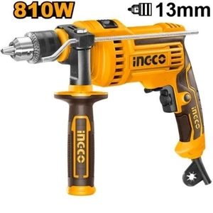 INGCO ID8108 810W Impact Drill – 13mm Heavy-Duty Electric Hammer Drill for Concrete, Wood & Metal – 220-240V Professional Power Tool
