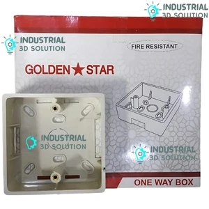 1 Gang PVC Electric Box – Durable Single Gang Electrical Wall Mount Box for Switch & Socket Installation