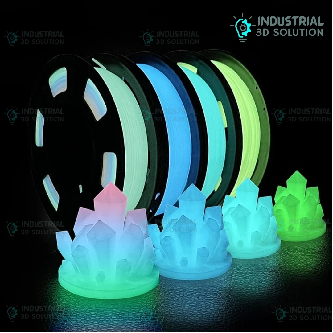 Beelayers TPU Glow-in-Blue 3D Printer Filament 1.75mm – Flexible Glow TPU Filament