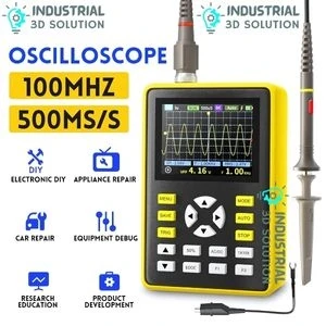 FNIRSI 5012H Digital Handheld Pocket Oscilloscope – 100MHz Bandwidth, 500MS/s Sampling Rate Portable Waveform Analyzer for Electronics & Circuit Testing