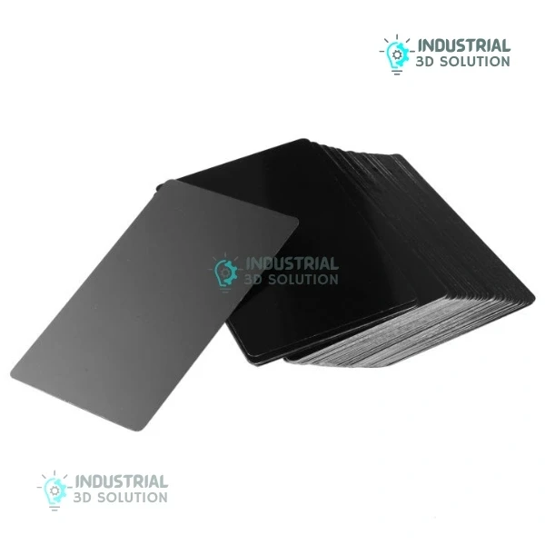 10 Pieces Black Aluminum Business Cards for Laser Engraving