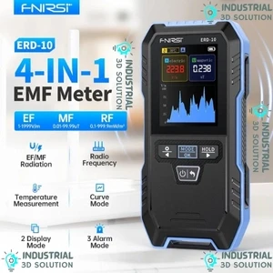FNIRSI ERD-10 4-in-1 Electromagnetic Radiation Detector – Portable High-Precision EMF Meter for Electric, Magnetic, RF & Environmental Radiation Monitoring in Home, Office & Industrial Safety Applicat