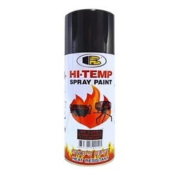 Bosny 1200°F Hi-Temp Resistant Flat Black Spray Paint - 400ml No-1200 Heatproof Aerosol