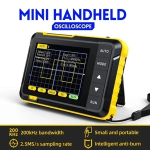 FNIRSI DSO-152 MiniScope– 200KHz 2.5MS/s Pocket-Sized Digital Handheld Oscilloscope for Quick Signal Testing