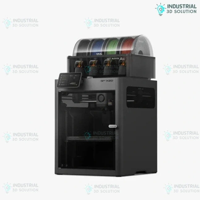Bambu Lab X2D Dual Nozzle High-Speed Industrial 3D Printer 256×256×260mm Build Volume With 300°C Hotend Active Heated Chamber AI Monitoring System