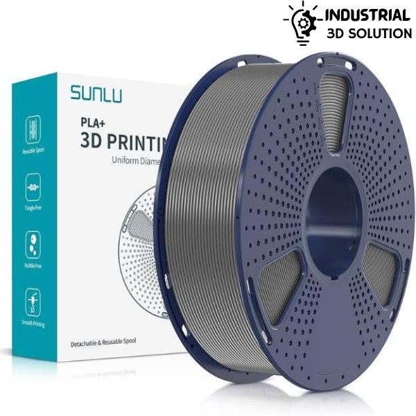 SUNLU PLA+ Gray 3D Printer Filament, 1.75mml 3d filament for printing ±0.02mm