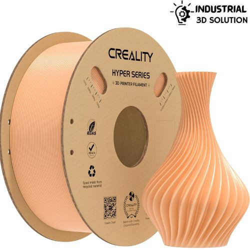 Creality Hyper PLA Peach Filament 1.75mm – High-Speed 3D Printer Filament 1kg Spool– ±0.02mm Accuracy