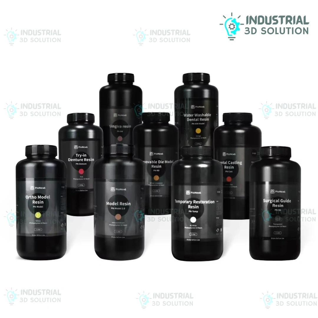 Piocreat UV Curable 3D Printer Resin – Black | High Precision LCD/DLP/SLA Resin