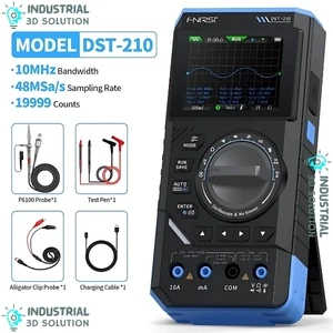 FNIRSI DST-210 3-in-1 Handheld Oscilloscope Digital Multimeter & Signal Generator for Electronics Testing
