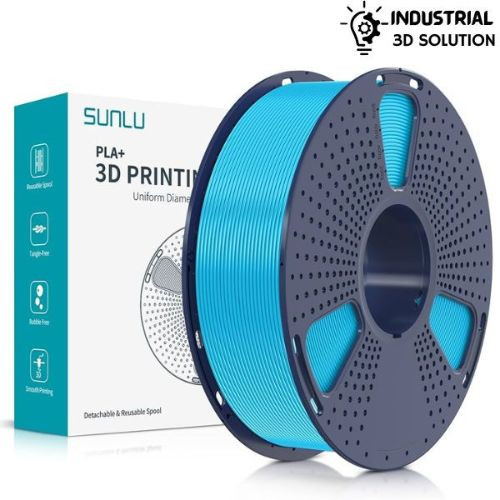 SUNLU PLA+ Sky Blue 3D Printer Filament, 1.75mml 3d filament for printing ±0.02mm