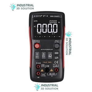 ZOYI ZT-X Smart Digital Multimeter – 9999 Counts True RMS Auto/Manual Range Electrical Tester with All-Button Design for Voltage, Current, Resistance & Continuity Measurement
