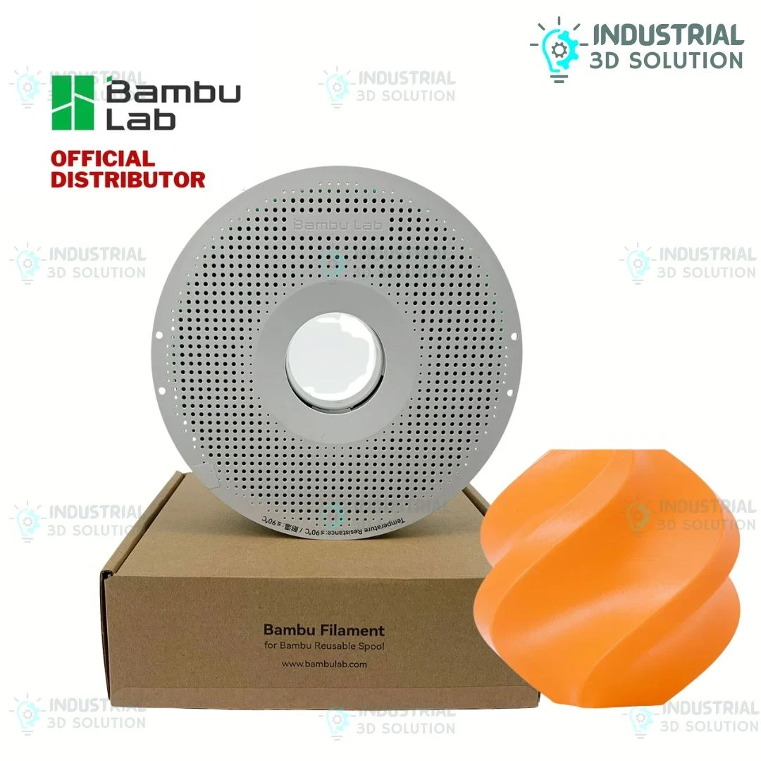 Bambu Lab TPU 85A Flexible 3D Printing Filament Neon Orange (51305) – 1.75mm Ultra-Soft TPU