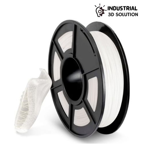SUNLU TPU White Filament 1.75mm – Flexible 3D Printing Filament 95A, 500g Spool ±0.03mm