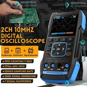FNIRSI 2C23T 3-in-1 Handheld Oscilloscope Dual Channel 10MHz 50MS/s Digital Multimeter & DDS Function Generator