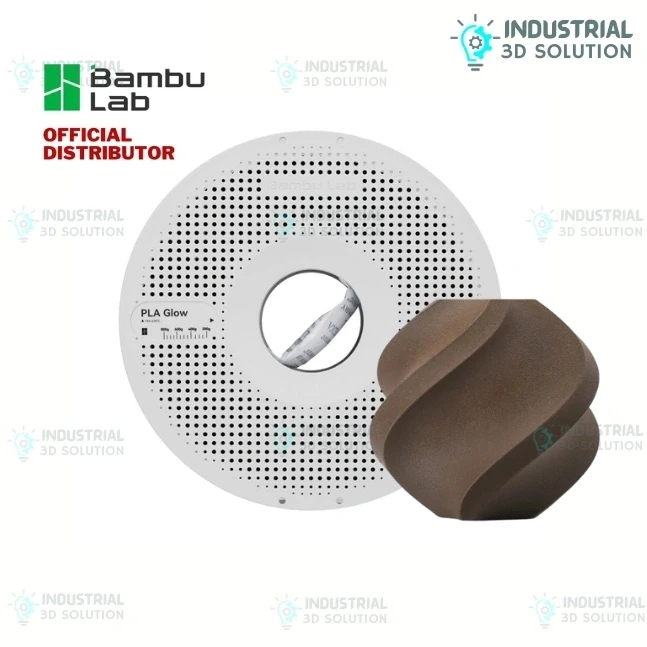 Bambu Lab PLA Wood Black Walnut – 1.75mm 3D Printing Filament (With Reusable Spool)