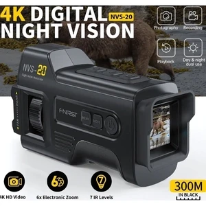 FNIRSI NVS-20 – 4K HD Digital Monocular Night Vision Scope with Infrared & 6x Zoom for Tactical & Wildlife Observation