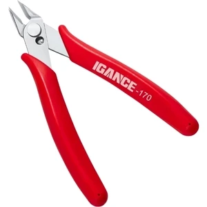 IGANCE Flat Edge PIN Cutter 170 – Ultra-Precision Micro Flush Cutter with Spring-Loaded Grip (5-Inch TPE Handle)