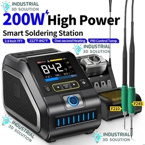 FNIRSI DWS-200 200W Power Rapid Heating Soldering Iron Station Kit – High Performance Temperature Controlled Soldering Station for Electronics Repair