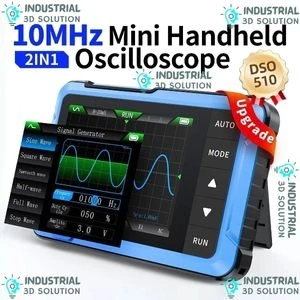 FNIRSI DSO-510 Mini Handheld Digital Oscilloscope & Signal Generator – 10MHz Bandwidth, 48MS/s Sampling Rate, Portable Waveform Analyzer for Electronics & Circuit Testing