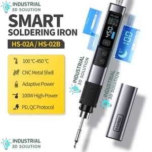 FNIRSI HS-02 Intelligent Soldering Iron – Digital Temperature Control for Precision Electronics Soldering