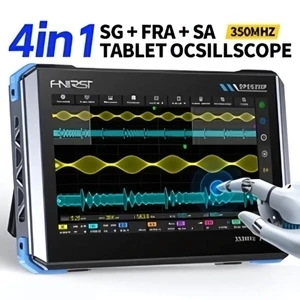 FNIRSI DPOS350P ProLab – 4-in-1 350MHz 1GSPS Touch Oscilloscope with Signal Generator, Spectrum & Frequency Response Analyzer