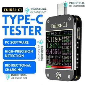 FNIRSI C1 Type-C PD Trigger USB Tester – Fast Charging Protocol Voltmeter & Ammeter Tester