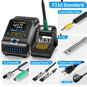 FNIRSI DWS-200/ F210-K Tip – 200W Rapid-Heat Soldering Station Kit for Heavy-Duty Electronics & PCB Repair