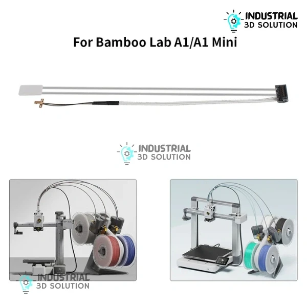 BeeLayers 24V 60W Ceramic Heating Plate and Thermistor Kit for Bambu Lab A1 and A1 Mini 3D Printers.