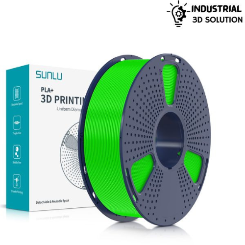 SUNLU PLA+ Green 3D Printer Filament, 1.75mml 3d filament for printing ±0.02mm