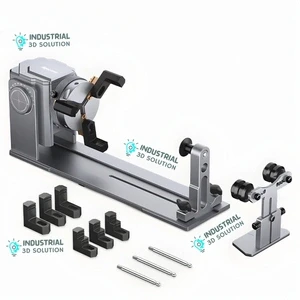 AlgoLaser Y-Axis Rotary Chuck | High-Precision 360° Rotary Attachment for Laser Engraving, Cylindrical Marking & Industrial CNC Applications