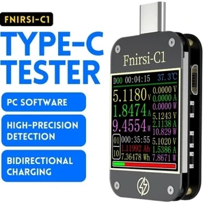 FNIRSI C1 – USB-C PD Trigger & Smart Fast Charge Voltage Current Tester with Protocol Detection
