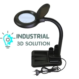A808 LED Desk Magnifier – Table Top Magnifying Glass with Adjustable Lamp & Stand for Reading, Repair, Crafts