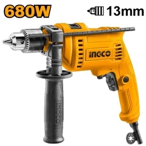 INGCO ID6808 680W Impact Drill – 13mm Heavy-Duty Electric Power Drill for Concrete, Wood & Metal – 220-240V Professional Hammer Drill Machine