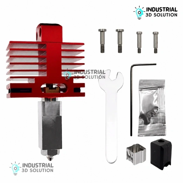 BeeLayers TZ4.0 Upgrade All-Metal Hotend with Integrated One-Piece Hardened Steel Nozzle for Bambu Lab X1, X1C, X1E, P1P, and P1S 3D Printers.