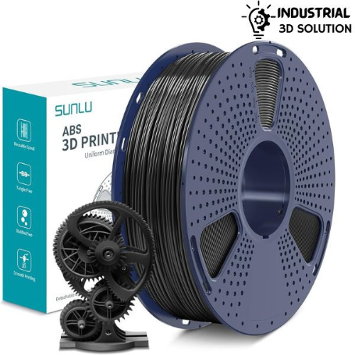SUNLU ABS Black 3D Printer Filament, 1.75mml 3d filament for printing ±0.02mm