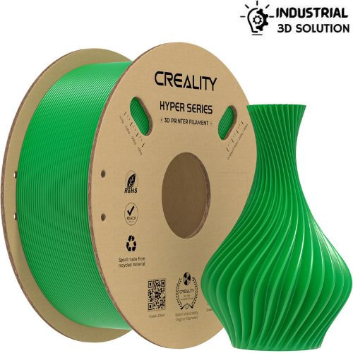 Creality Hyper PLA Green Filament 1.75mm – High-Speed 3D Printer Filament 1kg Spool– ±0.02mm Accuracy