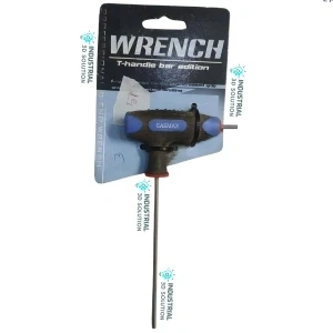 3mm T-Handle Allen Key | Industrial Hex Torque Wrench for Machinery, Assembly & Repair Work